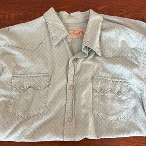 Scully Men's Casual Button Down Shirt - Mint Green